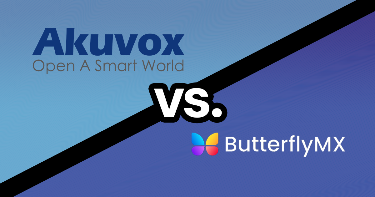 Comparison graphic of Akuvox and ButterflyMX